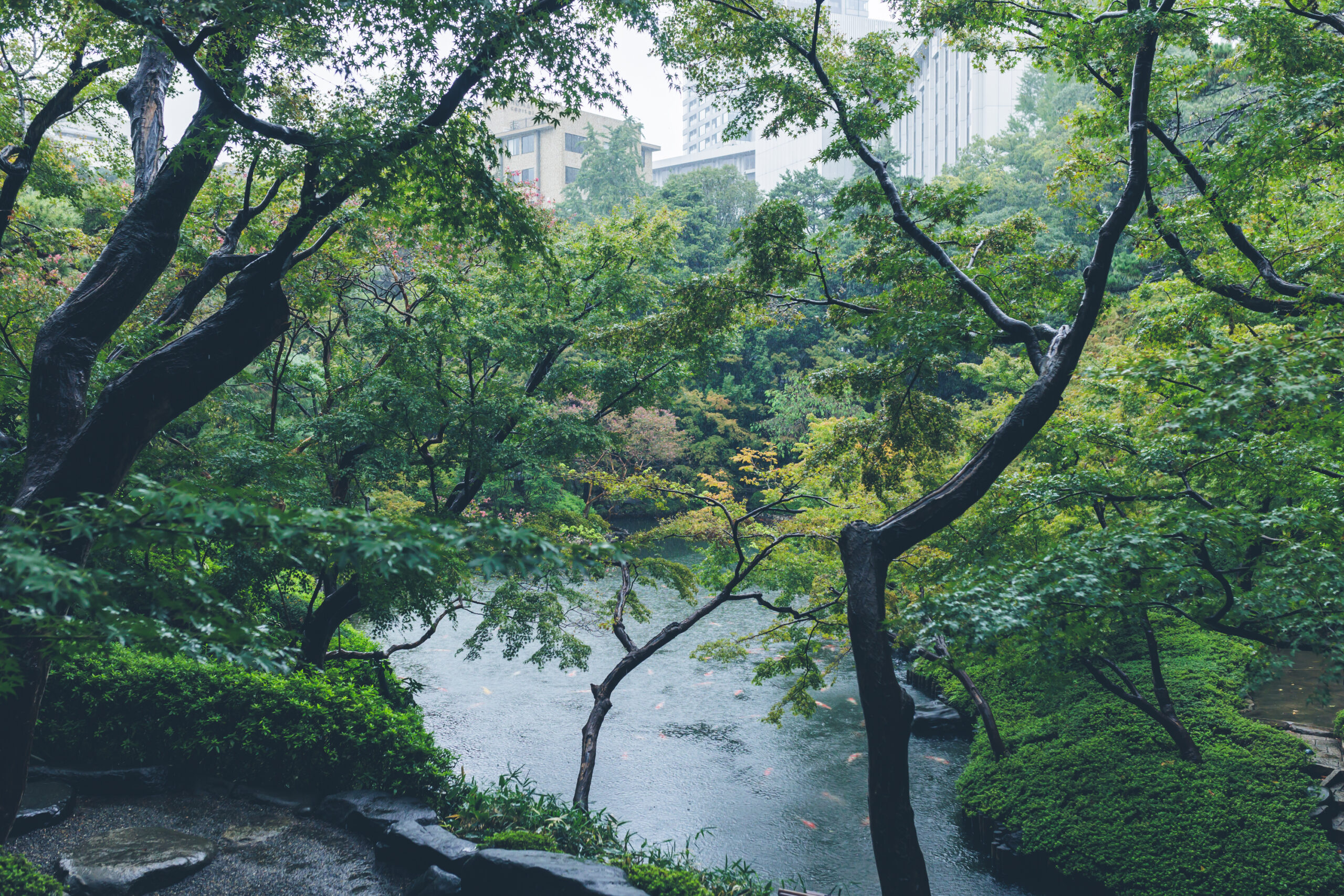 はち花におすすめザトリートドレッシングの提携会場八芳園で結婚式を挙げられたお洒落なお二人のウェディングのご紹介