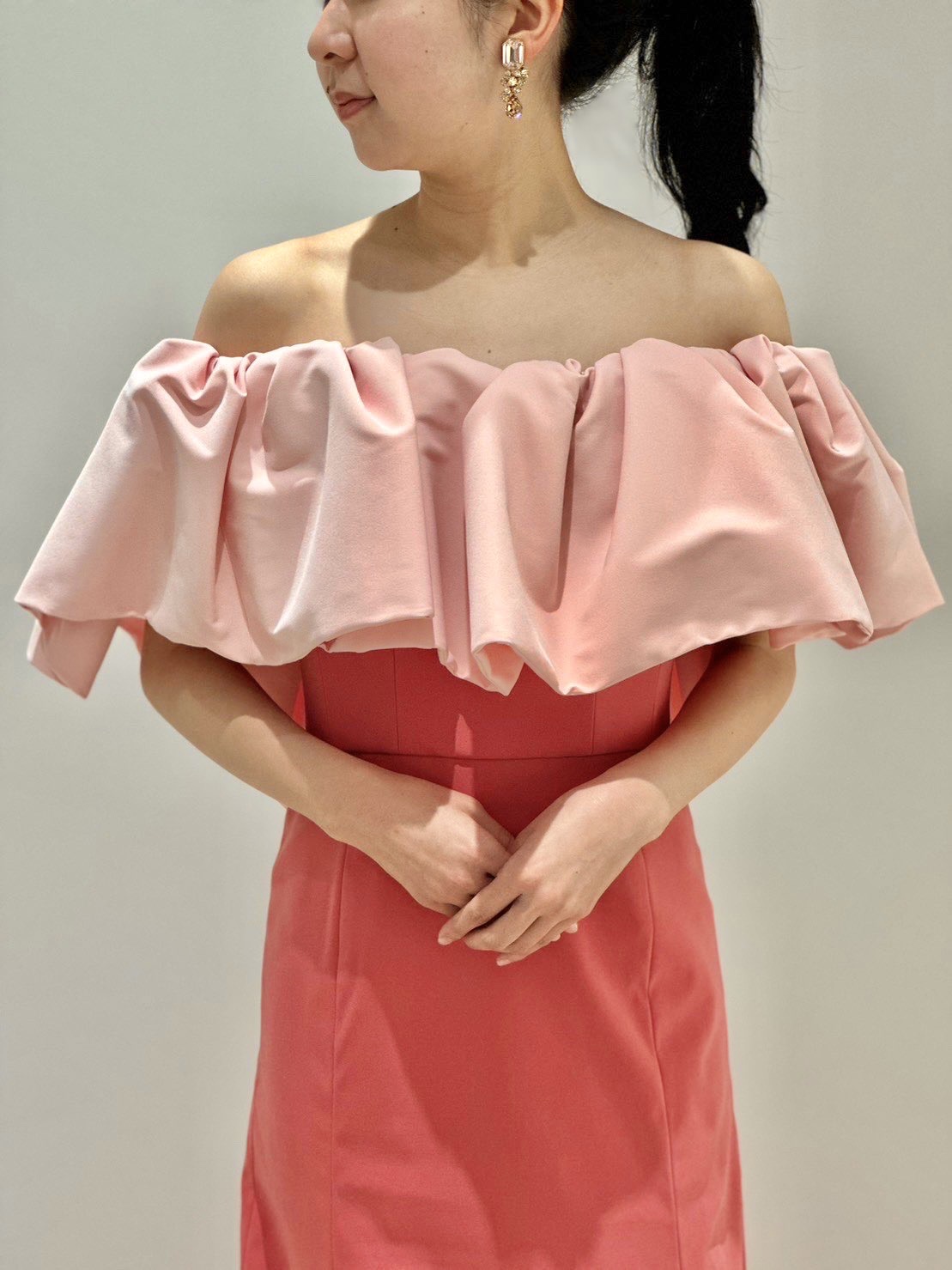 ザ トリート ドレッシング大阪店よりご紹介するクリアなドロップイヤリング