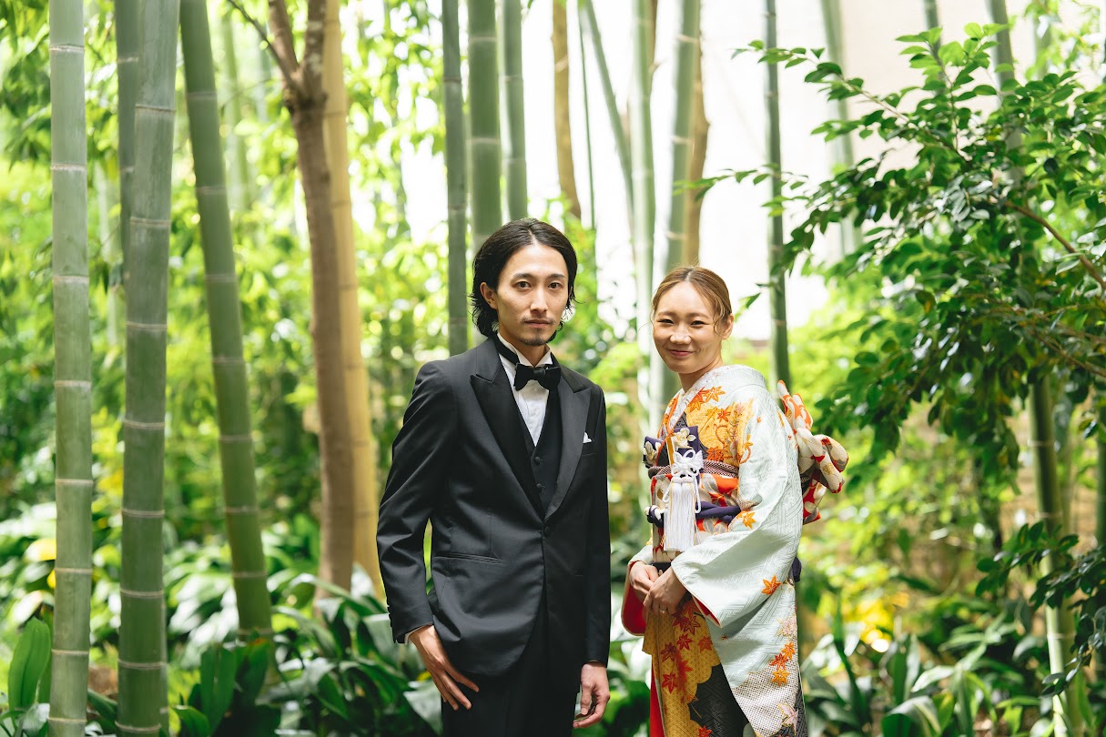 THETREATDRESSINGからフォーチュンガーデン京都での前撮りにおすすめの古典的でモダンな着物のご紹介