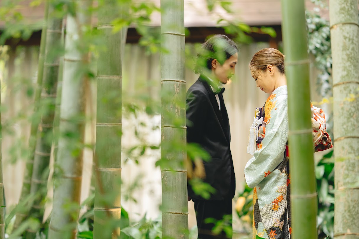 フォーチュンガーデン京都で本振袖とタキシードを纏って行う前撮りレポートのご紹介