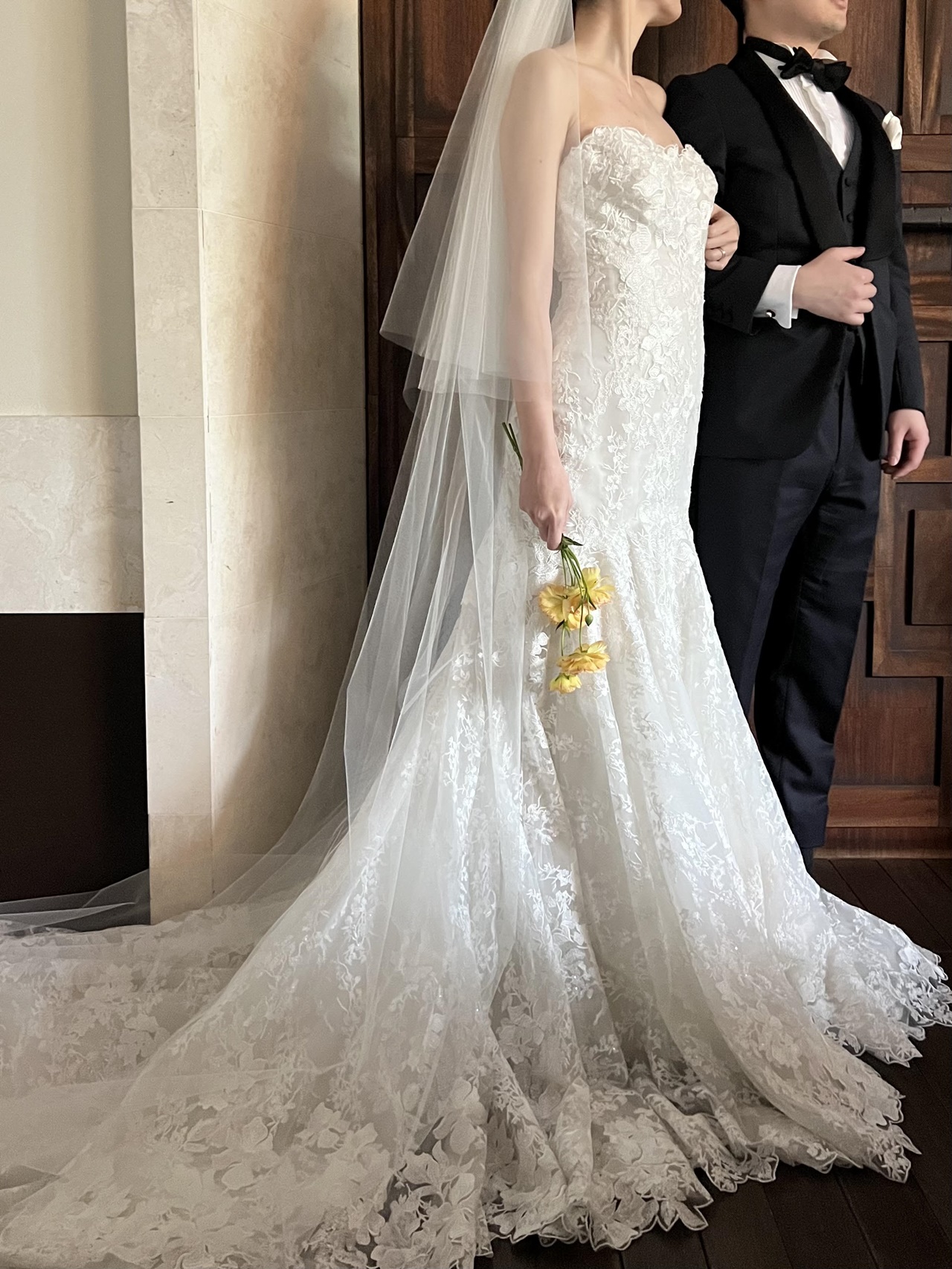 Monique Lhuillier(モニーク ルイリエ)の姉妹ブランド、Monique Lhuillier BLISS (モニーク ルイリエ ブリス)よりマーメイドのオーダードレスをご紹介いたします