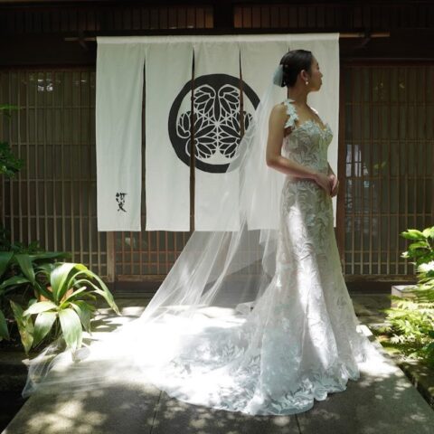 ザトリートドレッシング名古屋店の提携会場、料亭河文におすすめのOscar de la Renta（オスカーデラレンタ）の新作ウェディングドレスのご紹介