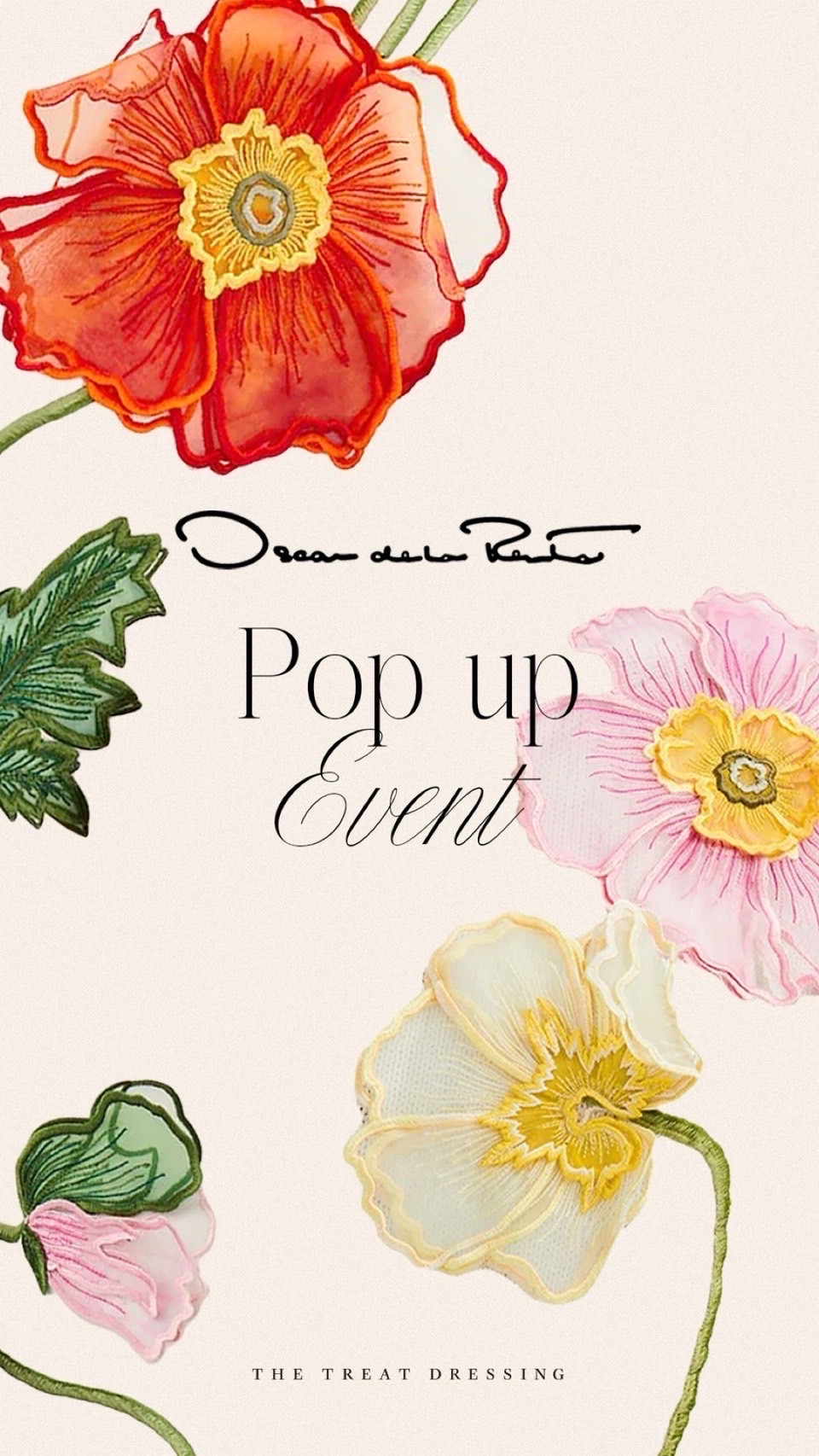 オスカーデラレンタの新作ウェディングドレスのポップアップイベントをザトリートドレッシングにて開催します