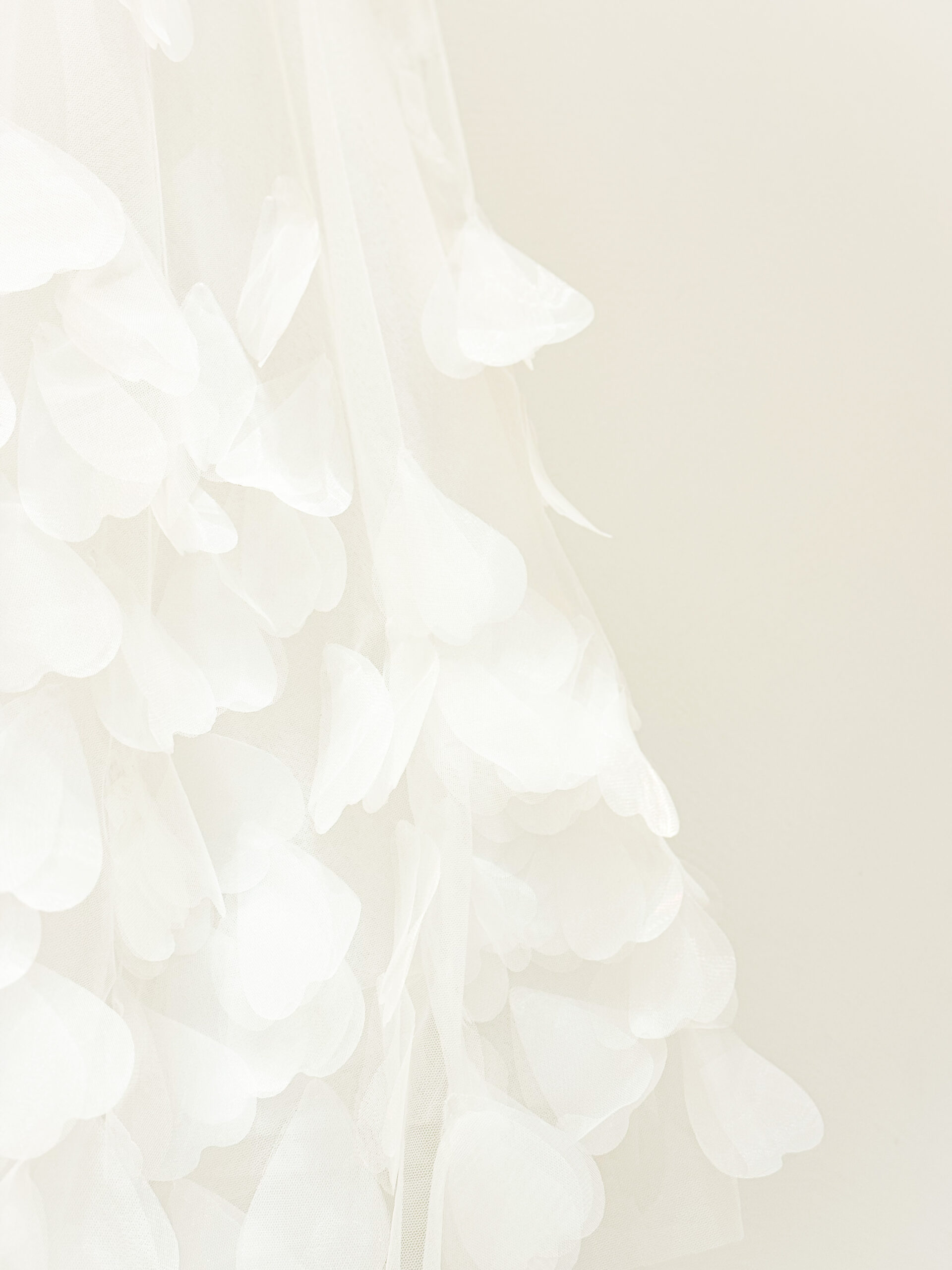 チュールの透明感が美しいハートモチーフのリズマルチネスの新作ウェディングドレス