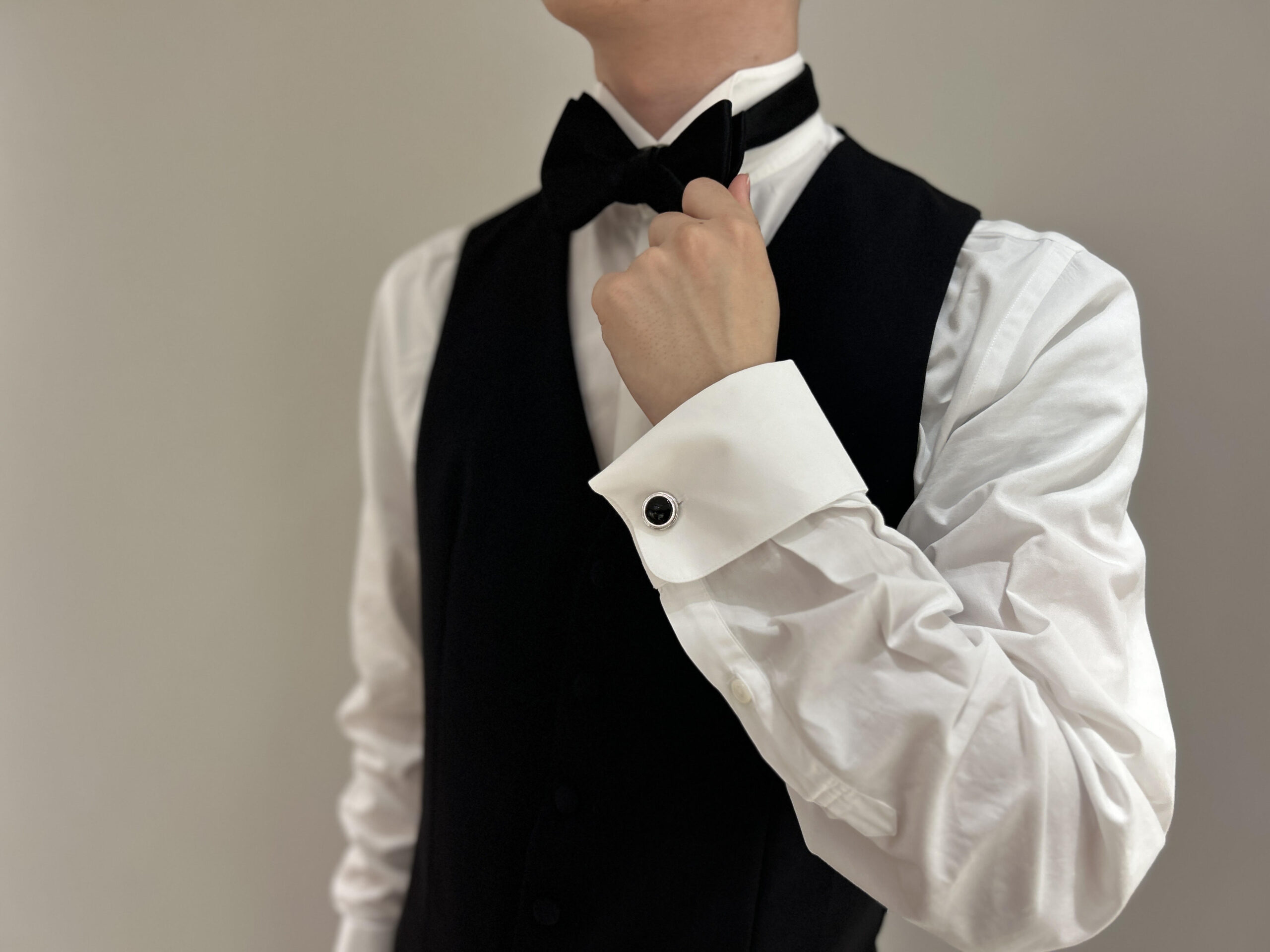 タキシードにあわせるお小物をご紹介いたします