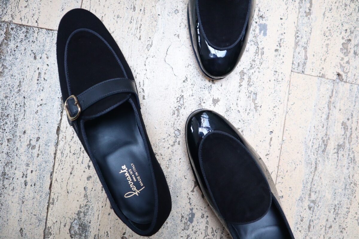 ナポリを代表とするシューズブランド フェランテのシューズはご新郎様の足元を特別感あるものへと彩ってくれます