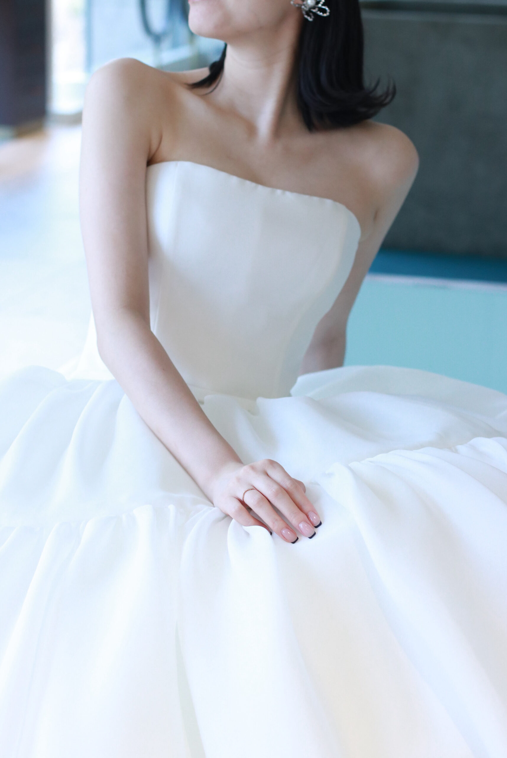 ザマークグランドホテルで結婚式を挙げられる埼玉花嫁におすすめしたいアムサーラの新作ウェディングドレスはシンプルだからこそ洗練されていてモダンな雰囲気が叶う一着