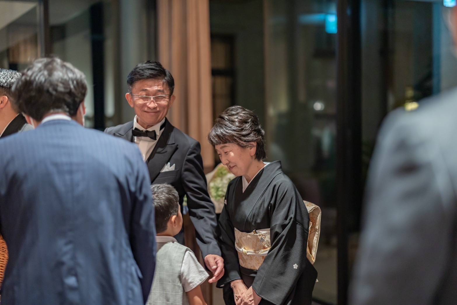 ザ トリートドレッシングでレンタルしたモーニング留袖を着用した両親